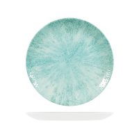 Churchill Studio Prints Stone Aquamarine Round Coupe Plate - 260mm (Pack of 12)