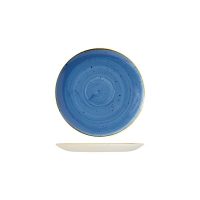 Stonecast Cornflower Blue Round Coupe Plate - 165mm (Pack of 12)
