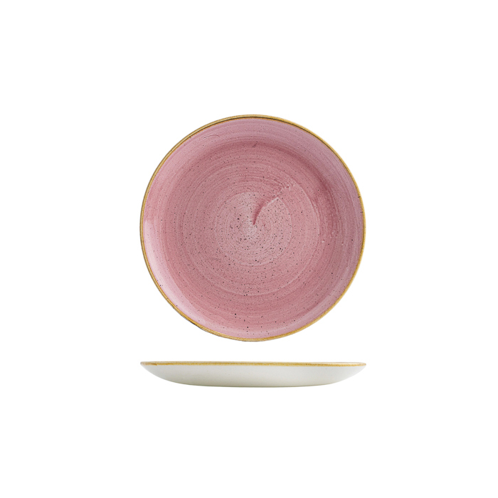 Stonecast Petal Pink Round Coupe Plate - 217mm (Pack of 12)