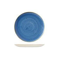 Stonecast Cornflower Blue Round Coupe Plate - 217mm (Pack of 12)