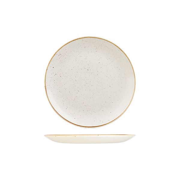 Stonecast Barley White Round Coupe Plate - 217mm (Pack of 12)