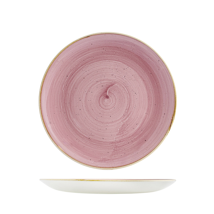 Stonecast Petal Pink Round Coupe Plate - 260mm (Pack of 12)