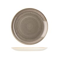 Stonecast Peppercorn Grey Round Coupe Plate - 260mm (Pack of 12)
