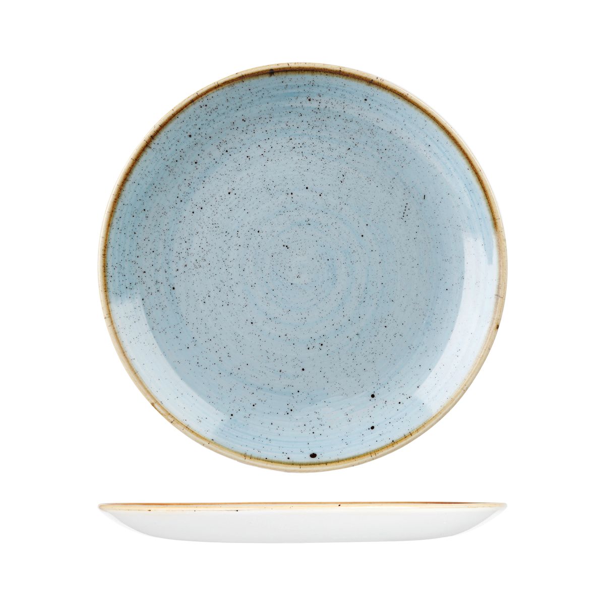 Stonecast Duck Egg Round Coupe Plate - 288mm (Pack of 12)