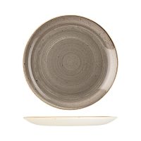 Stonecast Peppercorn Grey Round Coupe Plate - 288mm (Pack of 12)