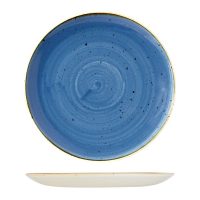 Stonecast Cornflower Blue Round Coupe Plate - 324mm (Pack of 6)