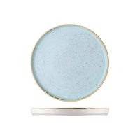 Stonecast Duck Egg Round Walled Plate - 260mm (Pack of 6)