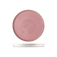 Stonecast Petal Pink Round Walled Plate - 260mm (Pack of 6)