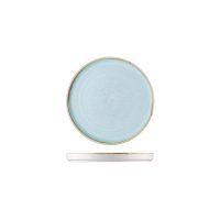 Stonecast Duck Egg Round Walled Plate - 210mm (Pack of 6)