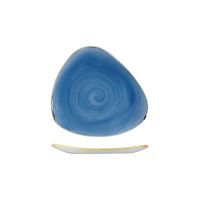 Stonecast Cornflower Blue Triangular Plate - 192mm (Pack of 12)