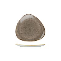 Stonecast Peppercorn Grey Triangular Plate - 192mm (Pack of 12)