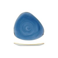 Stonecast Cornflower Blue Triangular Plate - 229mm (Pack of 12)