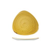 Stonecast Mustard Seed Yellow Triangular Plate - 229mm (Pack of 12)