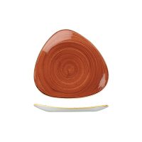 Stonecast Spiced Orange Triangular Plate - 229mm (Pack of 12)