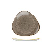 Stonecast Peppercorn Grey Triangular Plate - 229mm (Pack of 12)