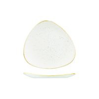 Stonecast Barley White Triangular Plate - 229mm (Pack of 12)