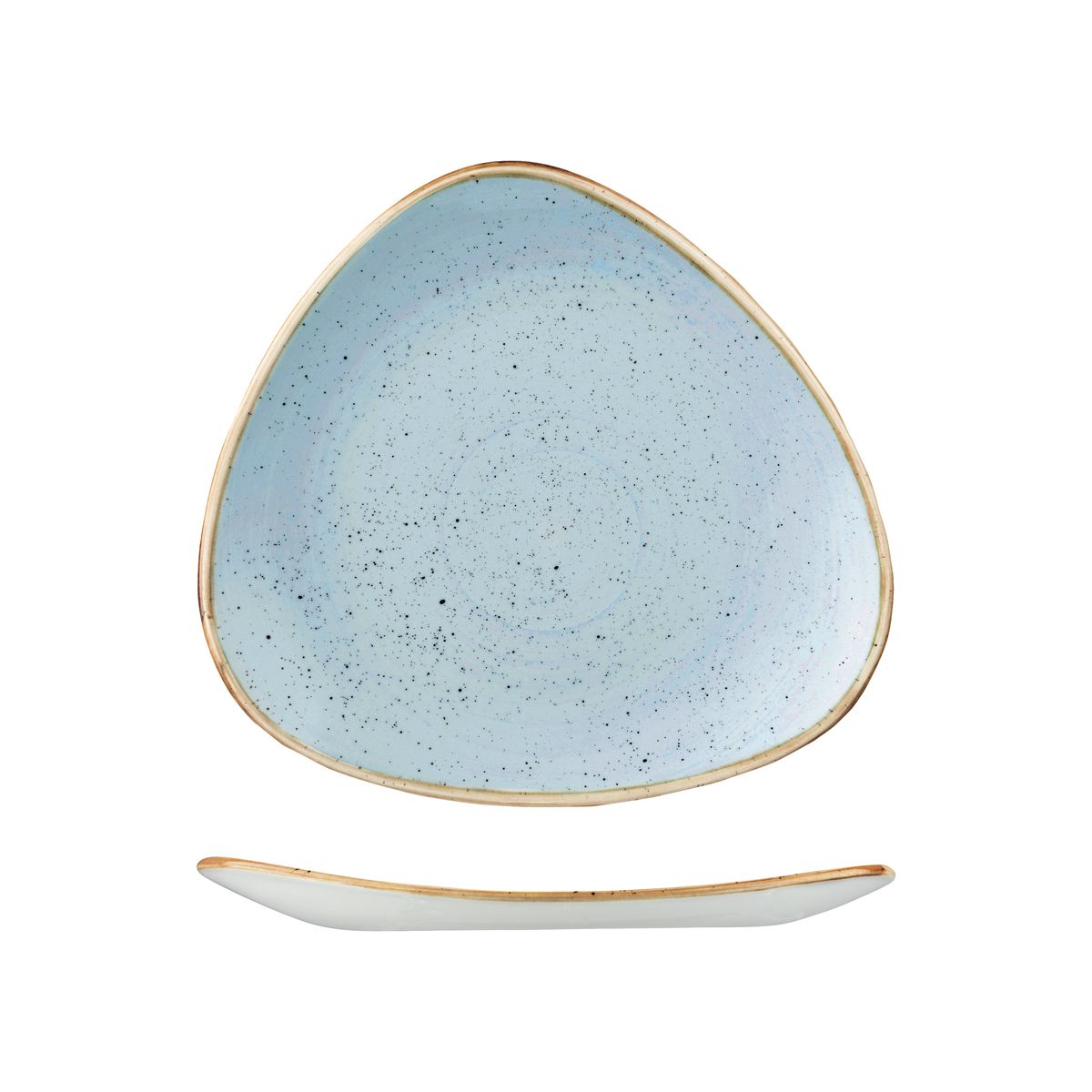 Stonecast Duck Egg Triangular Plate - 265mm (Pack of 12)
