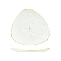 Stonecast Barley White Triangular Plate - 265mm (Pack of 12)