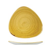 Stonecast Mustard Seed Yellow Triangular Plate - 311mm (Pack of 6)