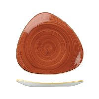 Stonecast Spiced Orange Triangular Plate - 311mm (Pack of 6)