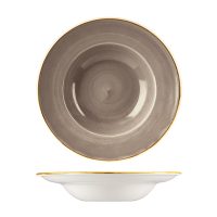 Stonecast Peppercorn Grey Round Bowl - Wide Rim - 468ml (Pack of 12)