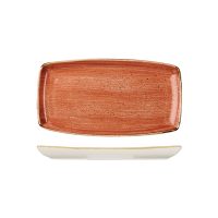 Stonecast Spiced Orange Oblong Chef's Plate - 295x140mm (Pack of 12)