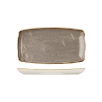 Stonecast Peppercorn Grey Oblong Chef's Plate - 295x140mm (Pack of 12)