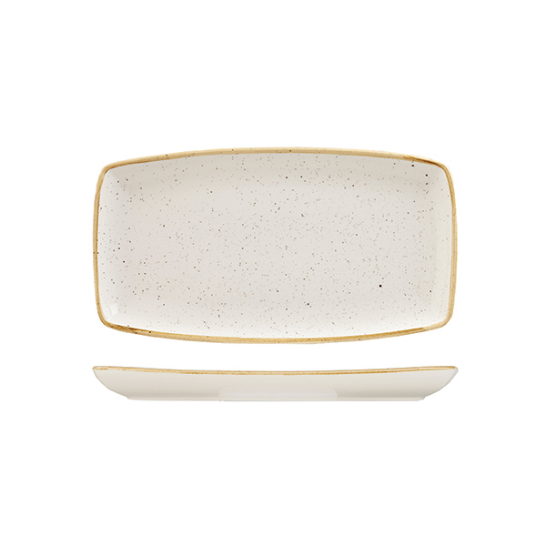 Stonecast Barley White Oblong Plate - 295x140mm (Pack of 12)