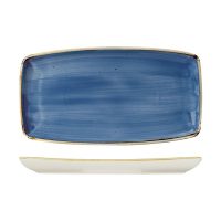Stonecast Cornflower Blue Oblong Chef's Plate - 345x185mm (Pack of 6)