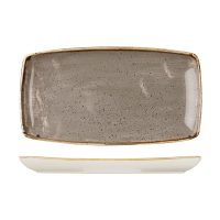Stonecast Peppercorn Grey Oblong Chef's Plate - 345x185mm (Pack of 6)