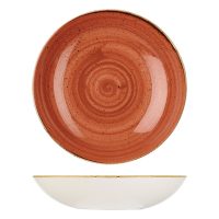 Stonecast Spiced Orange Round Coupe Bowl - 2400ml (Pack of 6)