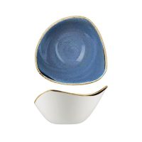 Stonecast Cornflower Blue Triangular Bowl - 260ml (Pack of 12)