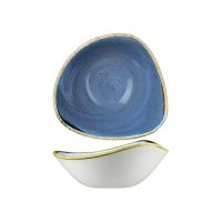 Stonecast Cornflower Blue Triangular Bowl - 370ml (Pack of 12)