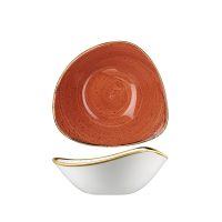 Stonecast Spiced Orange Triangular Bowl - 370ml (Pack of 12)
