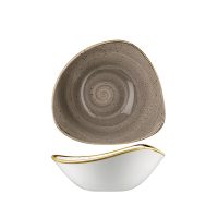 Stonecast Peppercorn Grey Triangular Bowl - 370ml (Pack of 12)