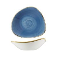 Stonecast Cornflower Blue Triangular Bowl - 600ml (Pack of 12)