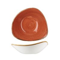 Stonecast Spiced Orange Triangular Bowl - 600ml (Pack of 12)