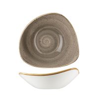 Stonecast Peppercorn Grey Triangular Bowl - 600ml (Pack of 12)