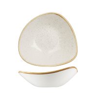 Stonecast Barley White Triangular Bowl - 600ml (Pack of 12)