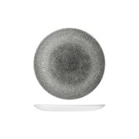 Churchill Studio Prints Raku Quartz Black Round Coupe Plate - 217mm (Pack of 12)