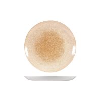 Churchill Studio Prints Raku Garnet Orange Round Coupe Plate - 217mm (Pack of 12)