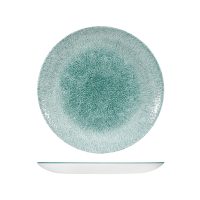 Churchill Studio Prints Raku Jade Green Round Coupe Plate - 260mm (Pack of 12)