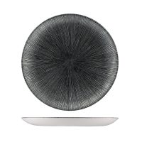 Churchill Studio Prints Agano Black Round Coupe Plate - 288mm (Pack of 12)