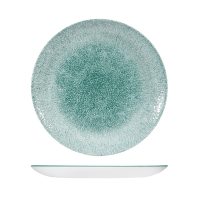 Churchill Studio Prints Raku Jade Green Round Coupe Plate - 288mm (Pack of 12)