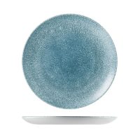 Churchill Studio Prints Raku Topaz Blue Round Coupe Plate - 288mm (Pack of 12)
