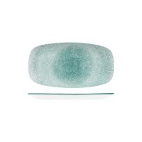 Churchill Studio Prints Raku Jade Green Oblong Chef's Plate - 355x189mm (Pack of 6)