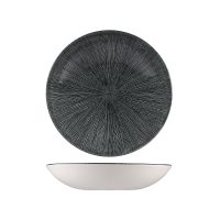 Churchill Studio Prints Agano Black Round Coupe Bowl - 1136ml (Pack of 12)