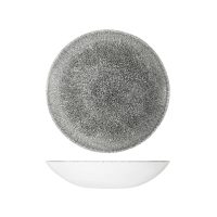 Churchill Studio Prints Raku Quartz Black Round Coupe Bowl - 1136ml (Pack of 12)
