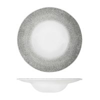 Churchill Studio Prints Raku Quartz Black Round Bowl - Wide Rim - 468ml (Pack of 12)