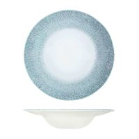 Churchill Studio Prints Raku Topaz Blue Round Bowl - Wide Rim - 468ml (Pack of 12)